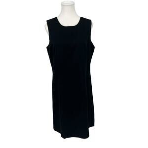 Vintage Breeches Dress LBD 100%‎ Wool Sleeveless Black 10